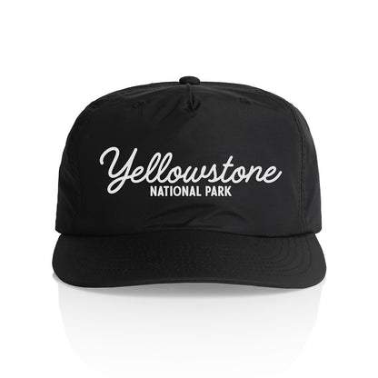 Yellowstone National Park Cursive Nylon Snapback