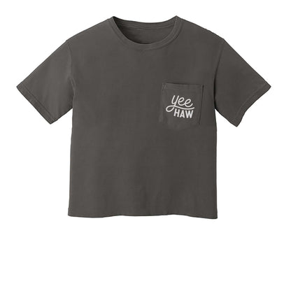 Yee Haw Crop Pocket Tee