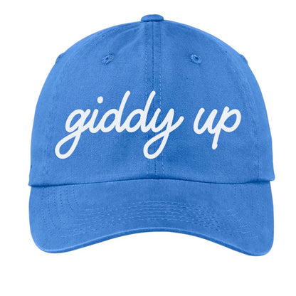 Giddy Up Cursive Baseball Cap