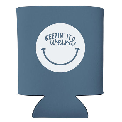 Keepin' It Weird Smile Koozie