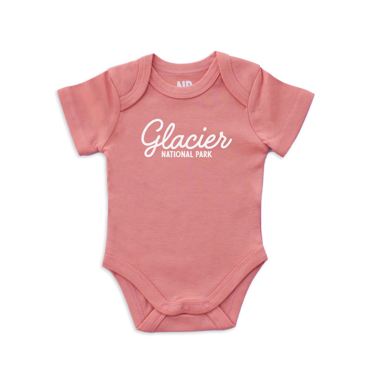 Glacier National Park Cursive Onesie