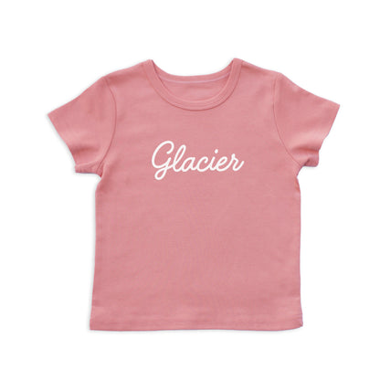 Glacier Cursive Kids Tee
