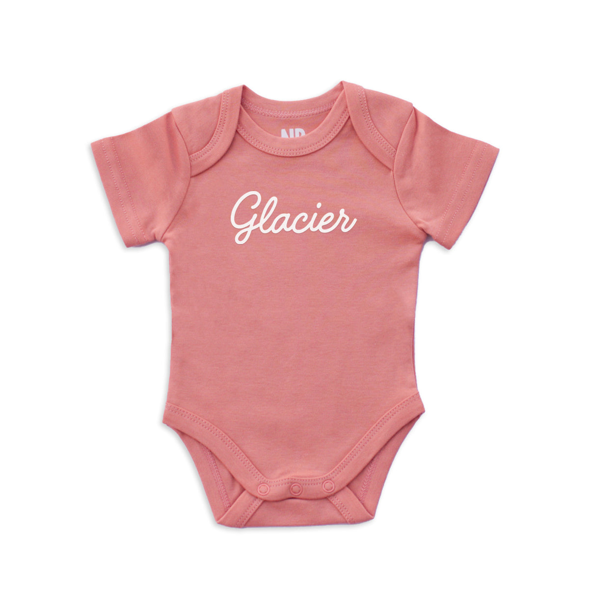 Glacier Cursive Onesie