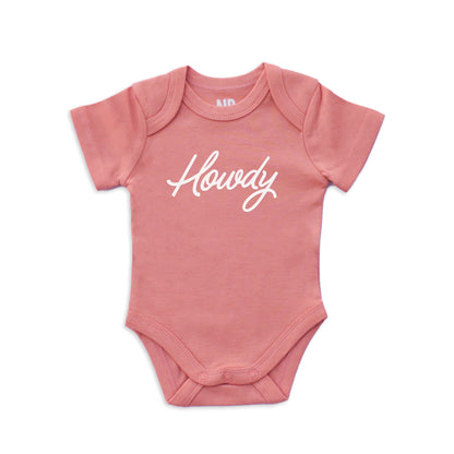 Howdy Cursive Onesie