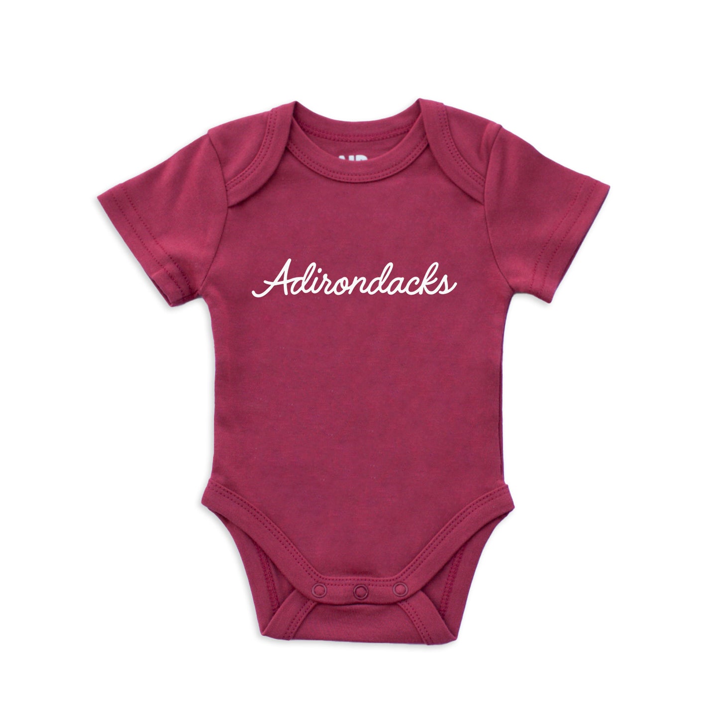 Adirondacks Cursive Onesie