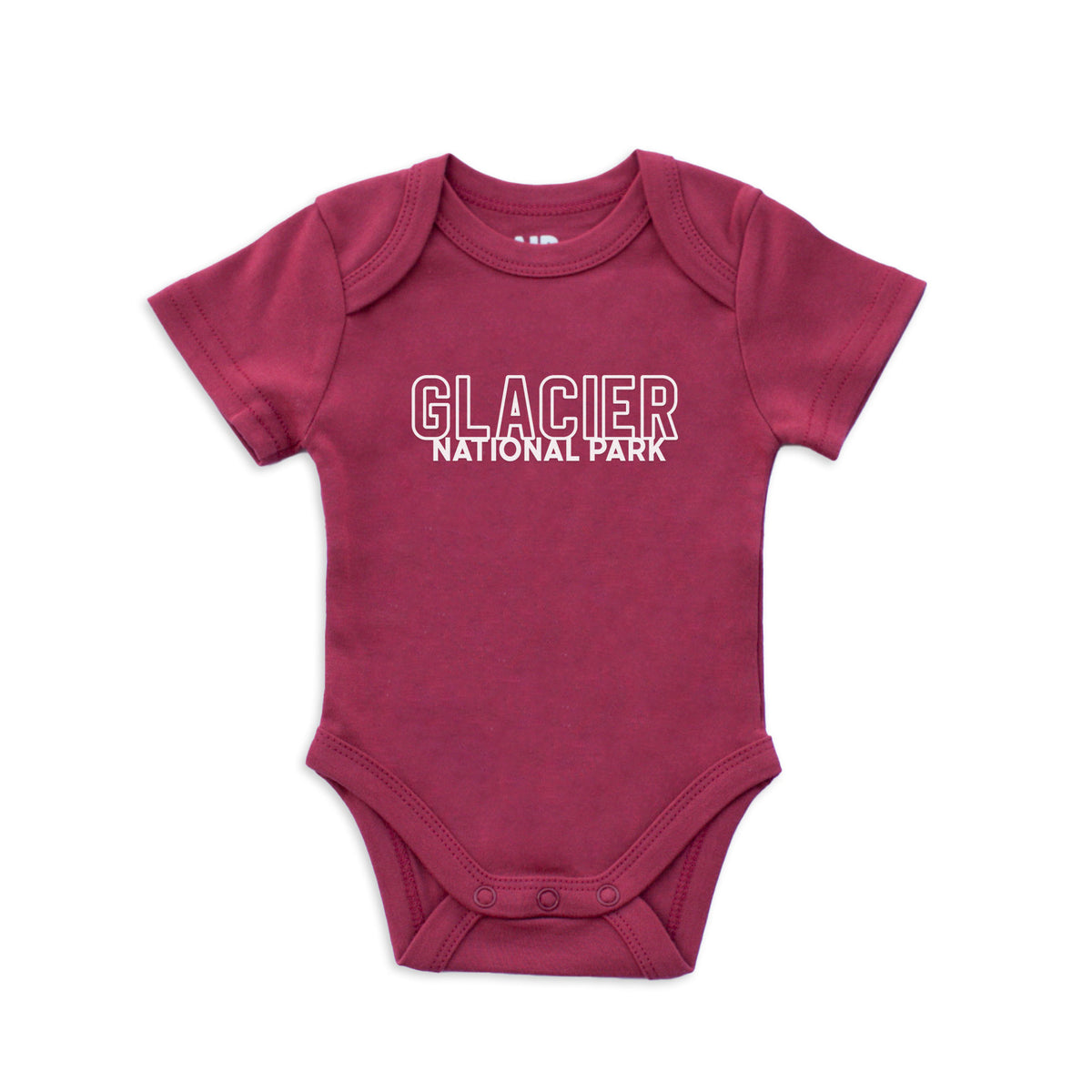 Glacier National Park Outline Onesie