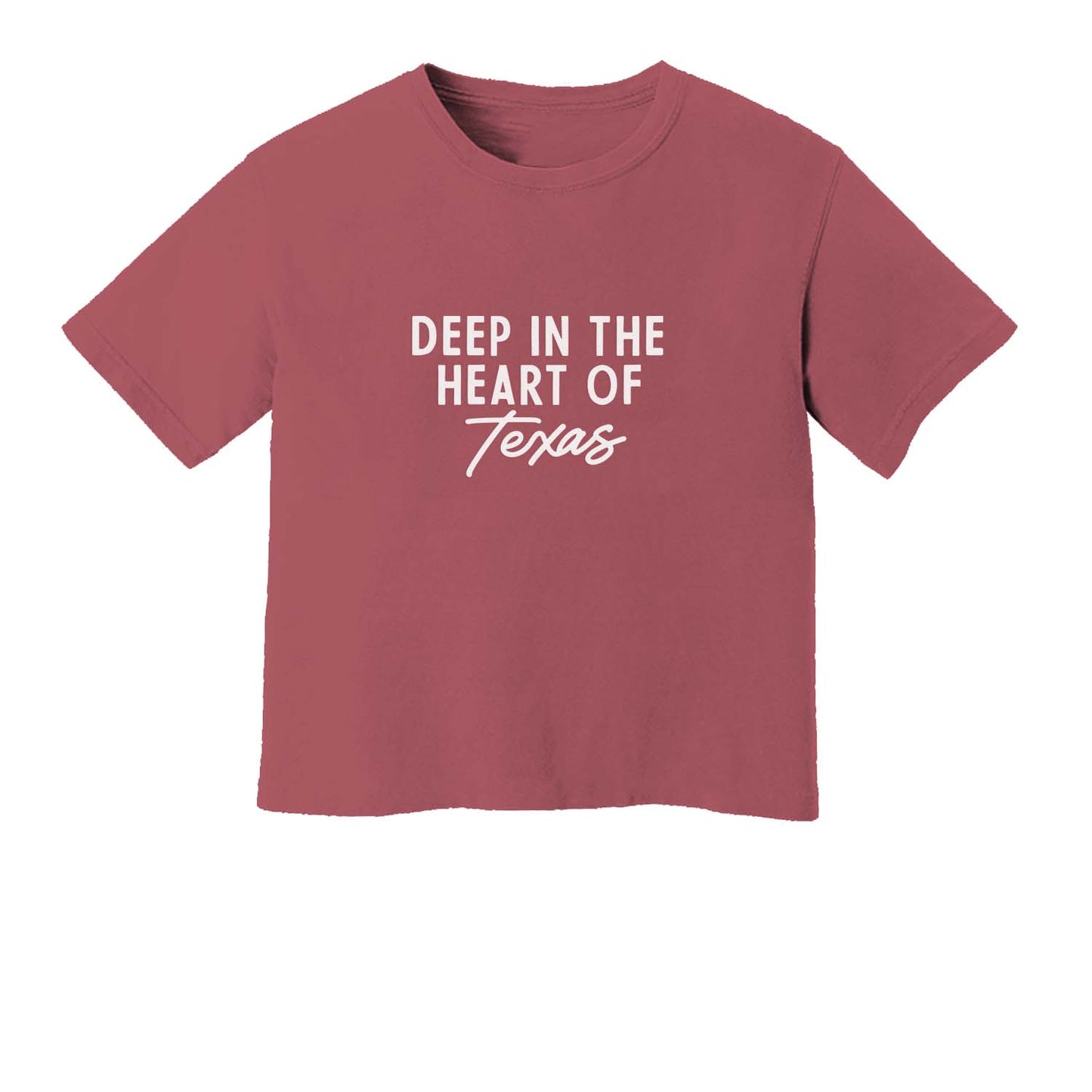 Deep in the Heart of Texas Washed Crop Tee