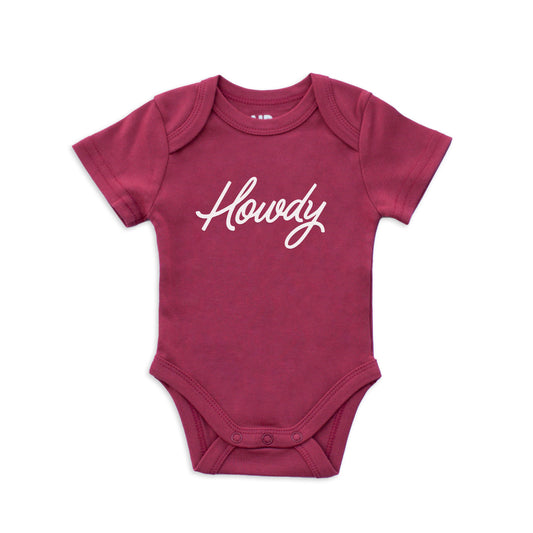 Howdy Cursive Onesie