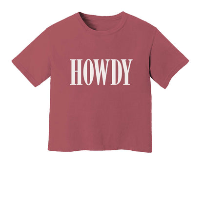 Howdy Western Washed Crop Tee
