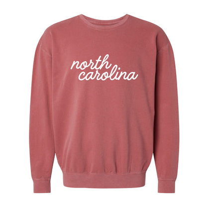 North Carolina Cursive Washed Sweatshirt