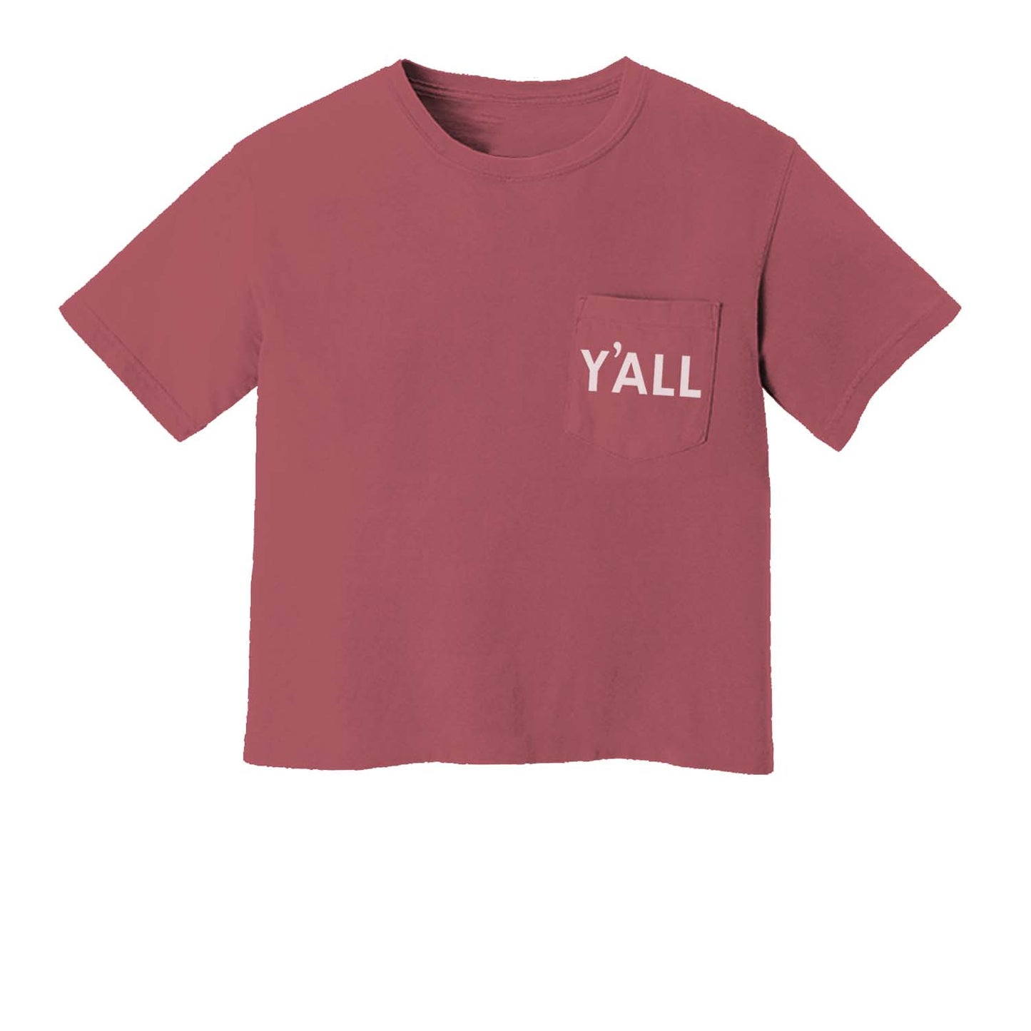 Y'all Crop Pocket Tee