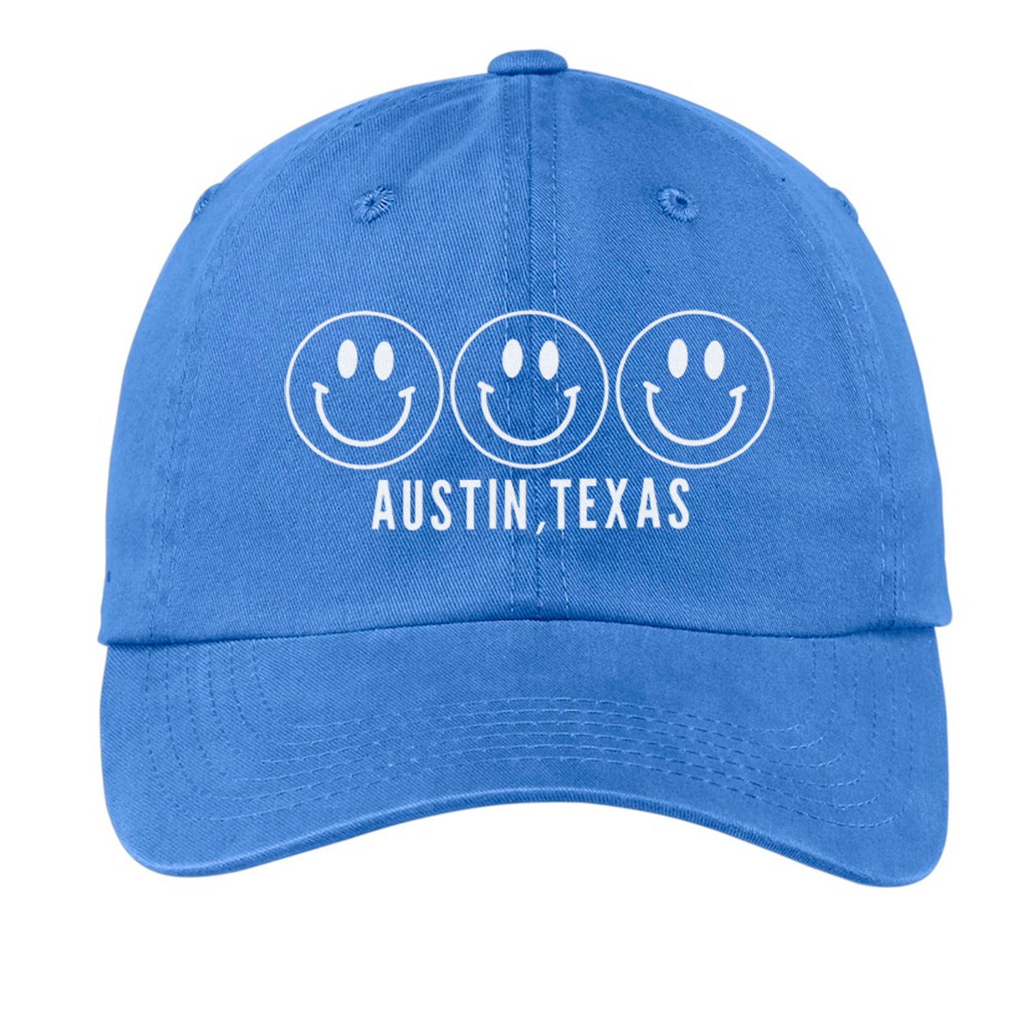 Smile Austin Texas Baseball Cap