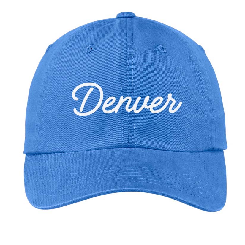 Custom Baseball Cap - Cursive