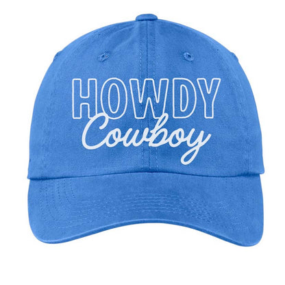 Howdy Cowboy Stacked Baseball Cap