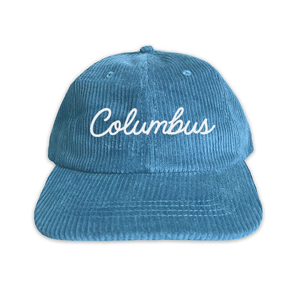 Columbus Cursive Corduroy Cap