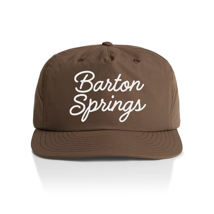 Barton Springs Cursive Nylon Snapback