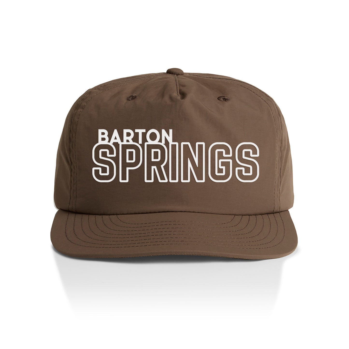 Barton Springs Outline Nylon Snapback