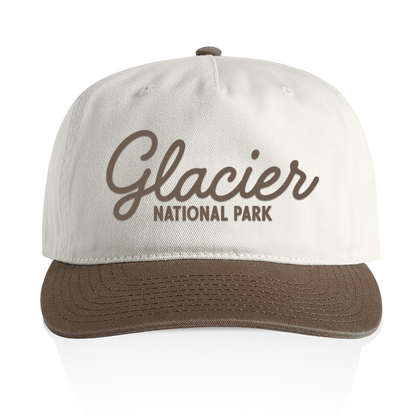 Glacier National Park Cursive 2 Tone Cap