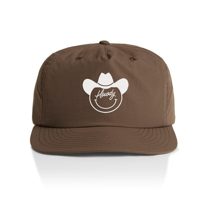 Howdy Cowboy Cursive Nylon Snapback