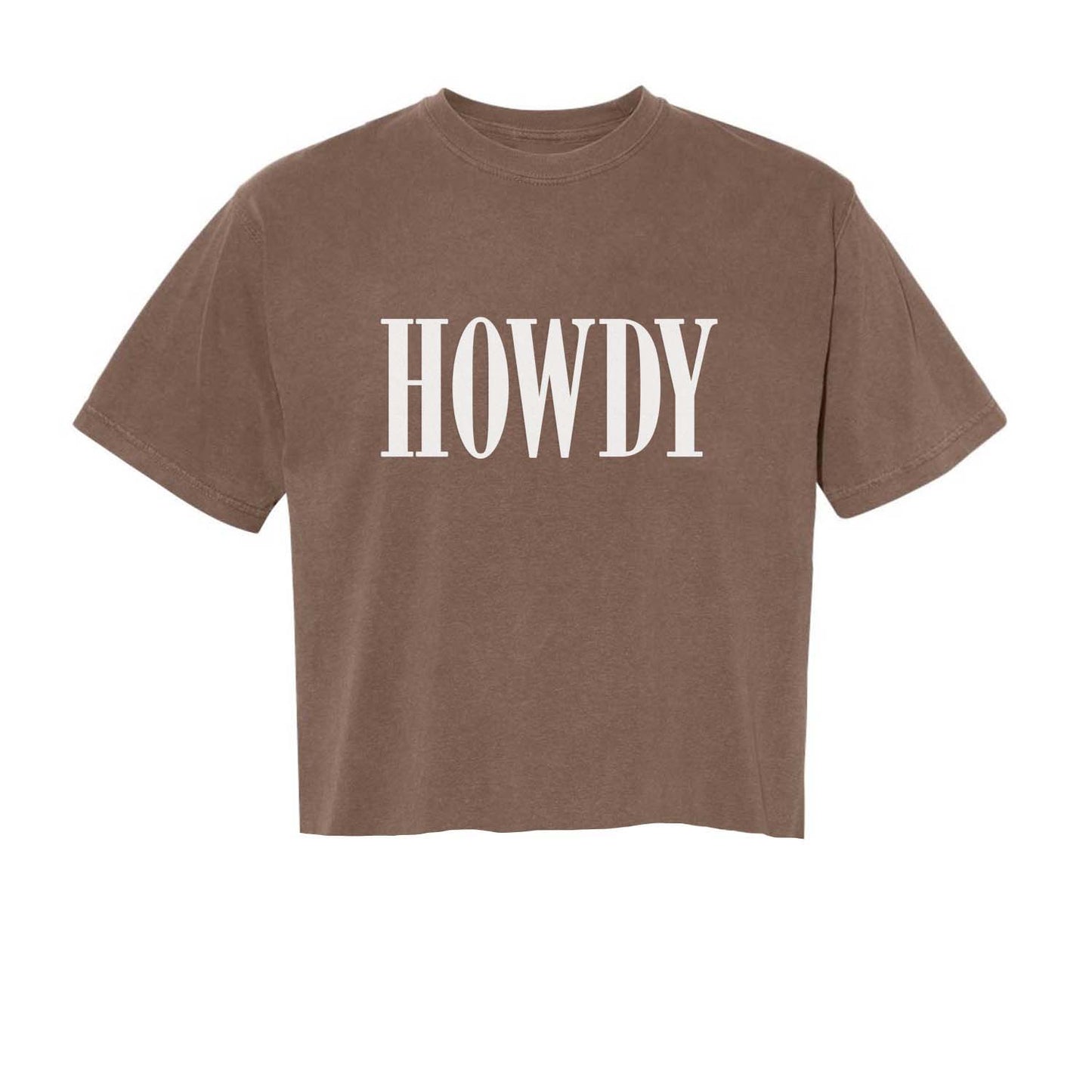 Howdy Western Washed Crop Tee