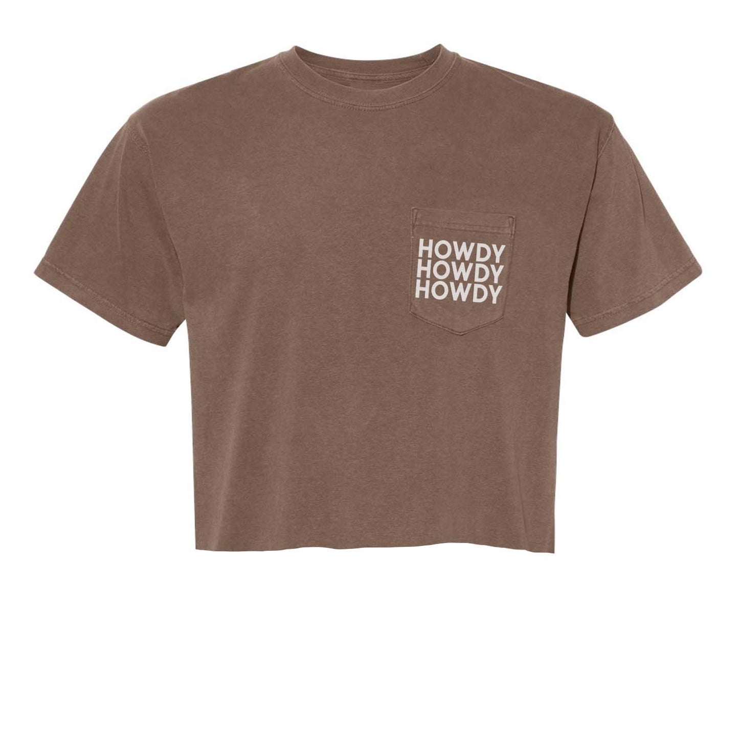 Howdy Howdy Howdy Crop Pocket Tee
