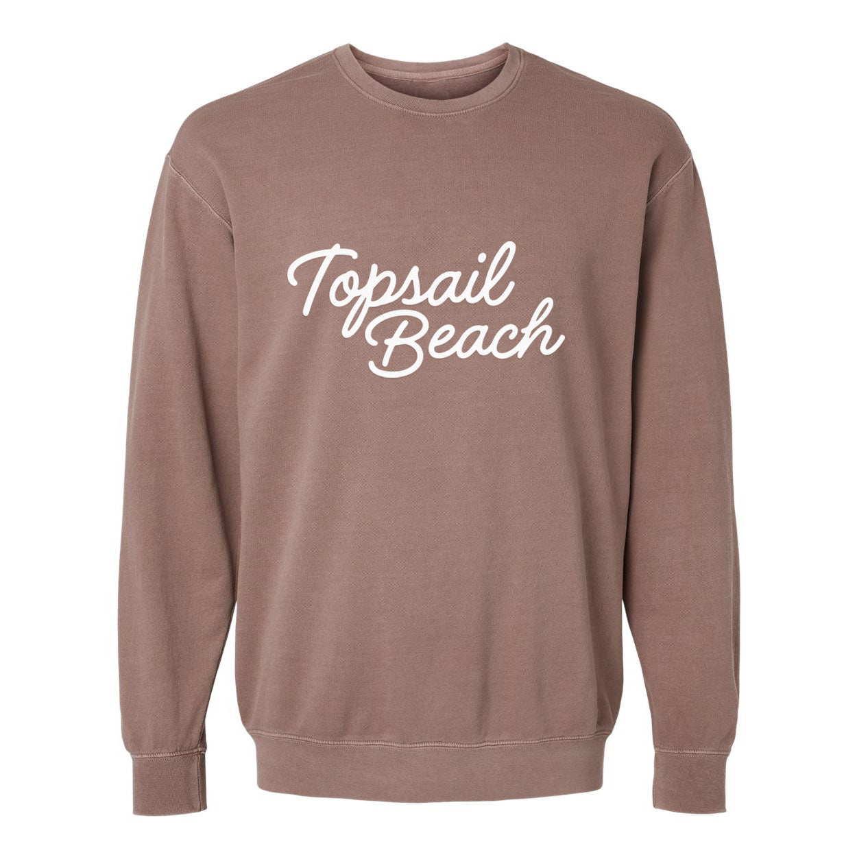Topsail Beach Cursive Washed Sweatshirt