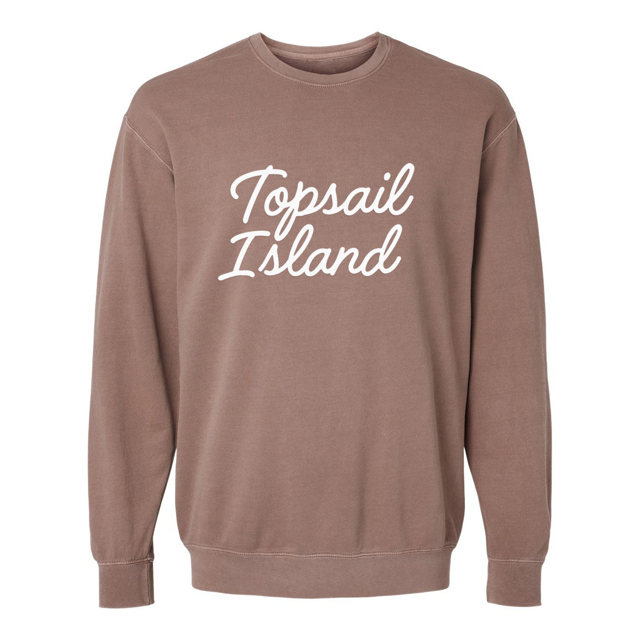 Topsail Island Cursive Washed Sweatshirt