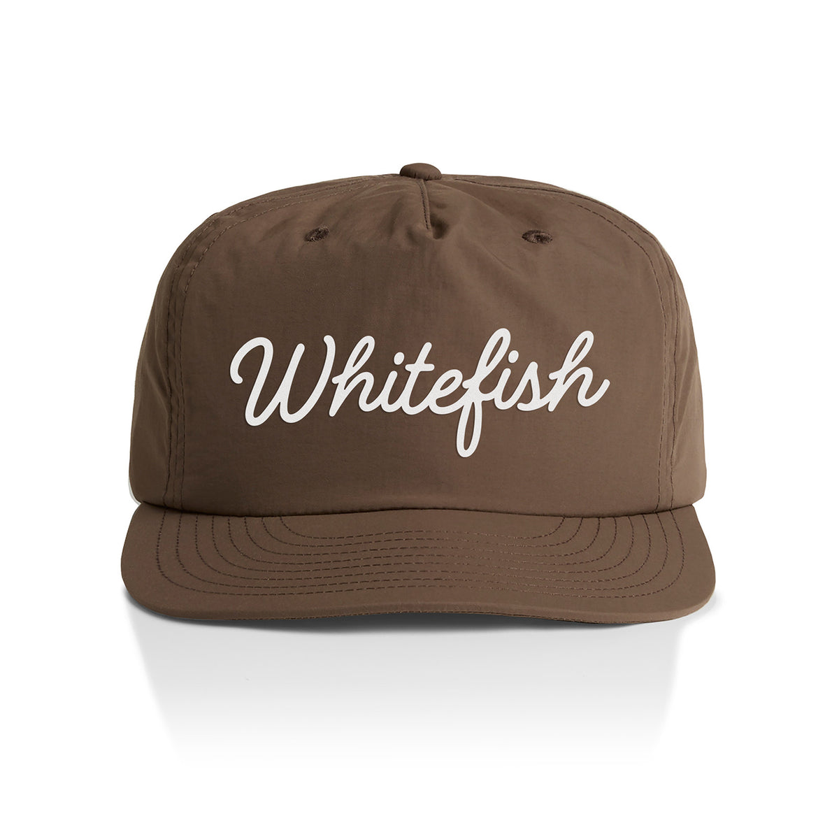 Whitefish Cursive Nylon Snapback