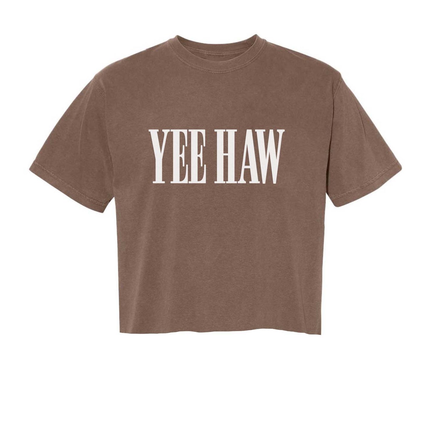 Yee Haw Western Washed Crop Tee
