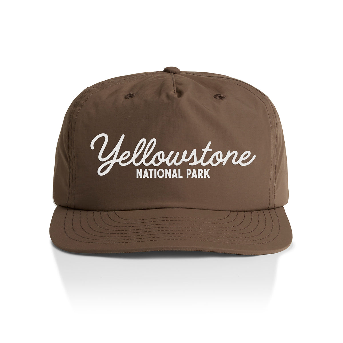 Yellowstone National Park Cursive Nylon Snapback