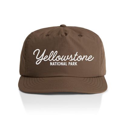 Yellowstone National Park Cursive Nylon Snapback