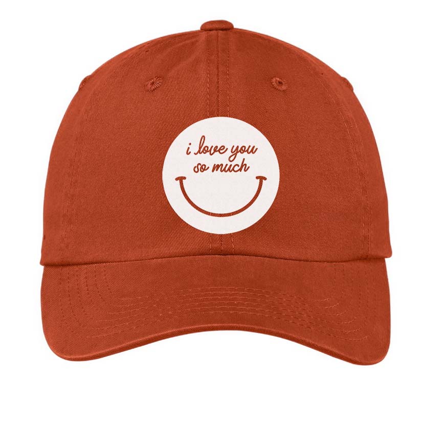i love you so much Smile Baseball Cap