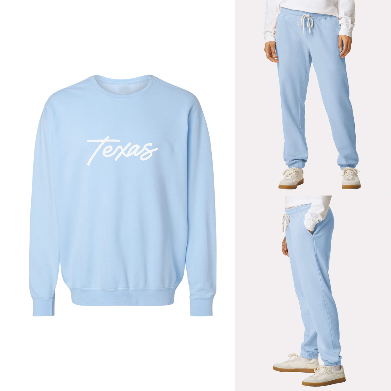 Texas Cursive Washed Sweatshirt