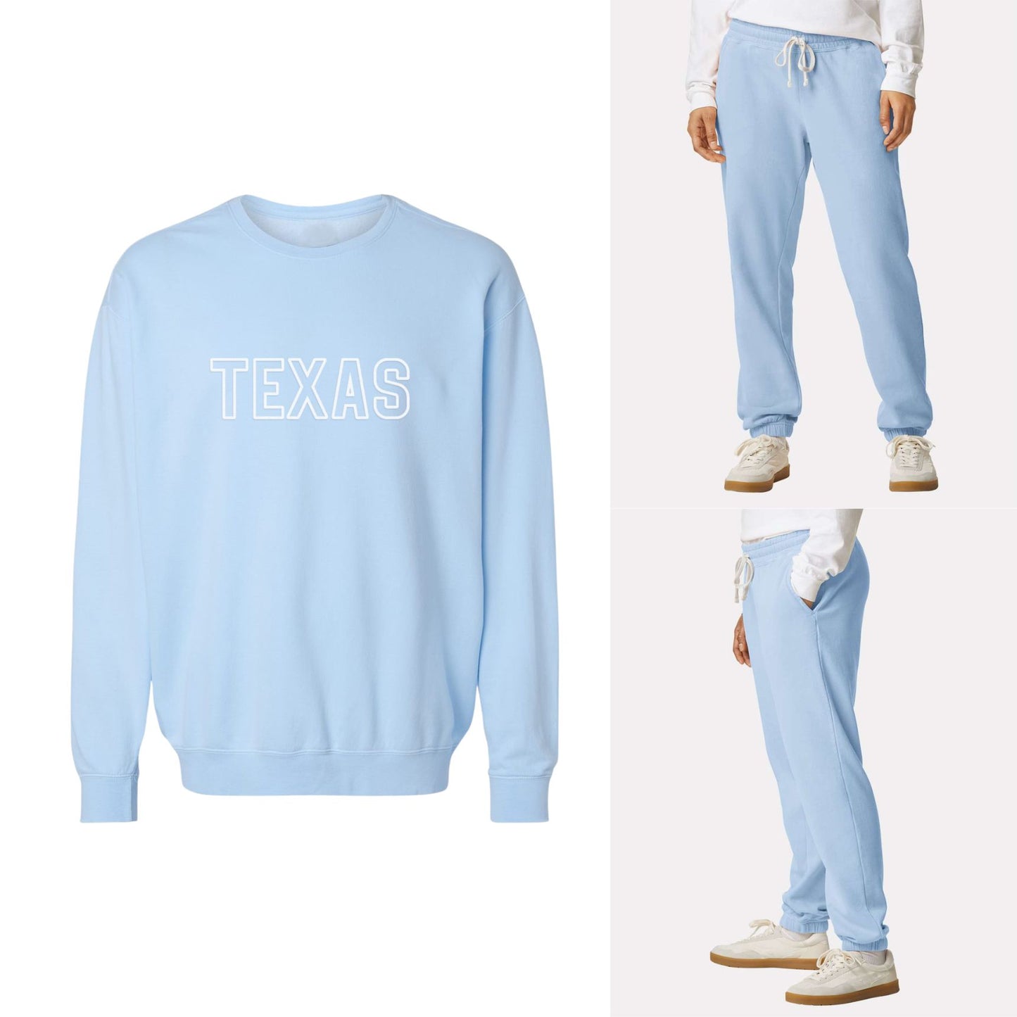 Texas Outline Washed Sweatshirt