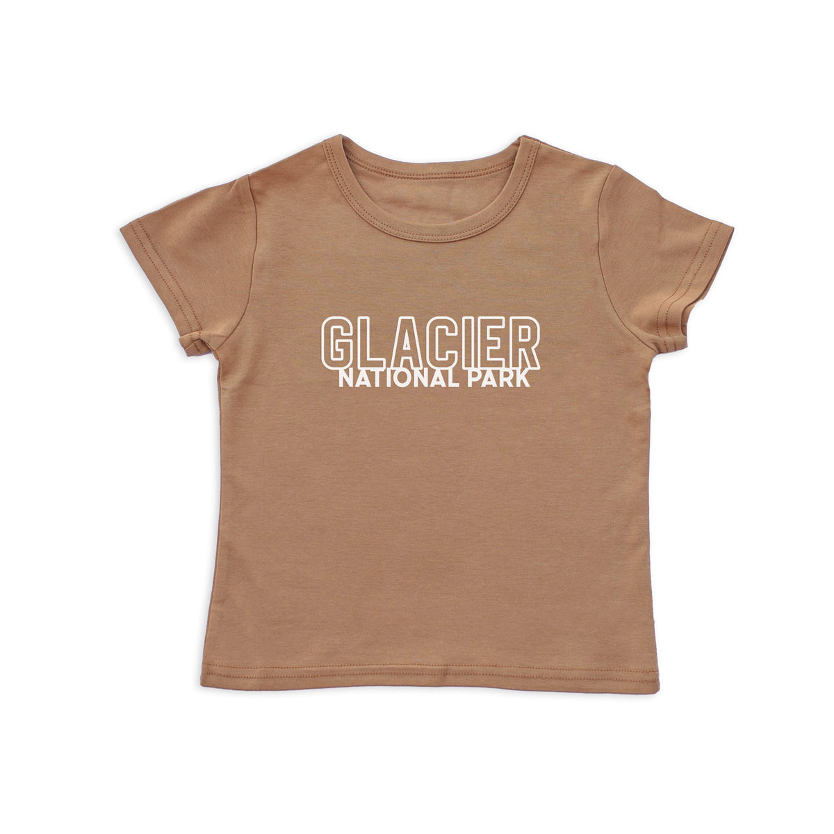 Glacier National Park Outline Kids Tee