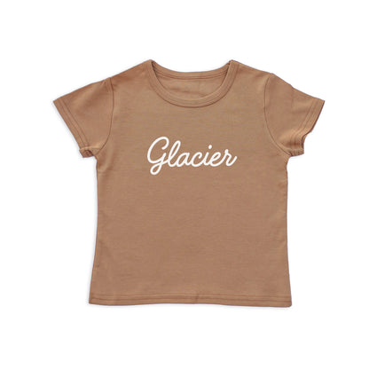Glacier Cursive Kids Tee