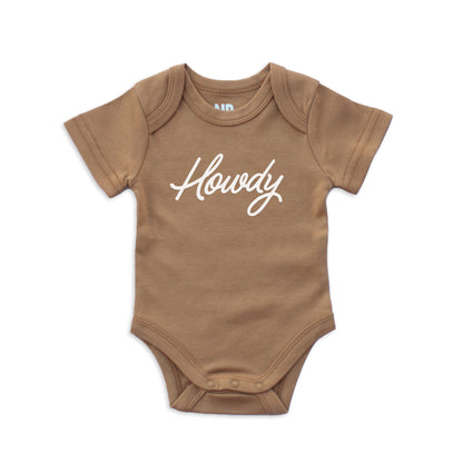 Howdy Cursive Onesie