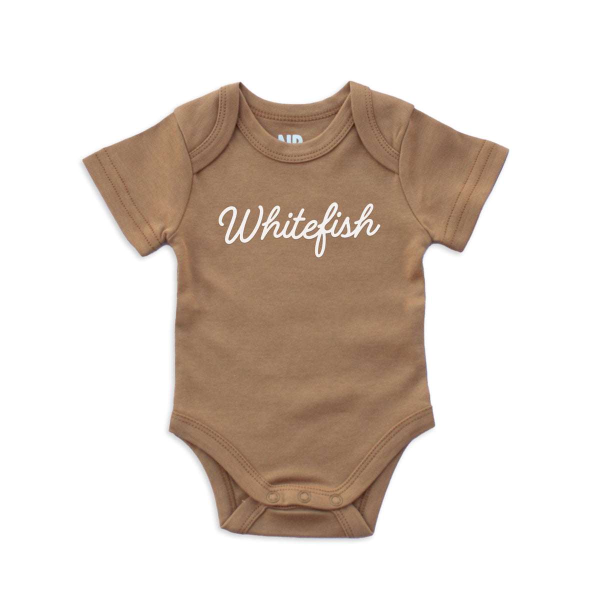 Whitefish Cursive Onesie