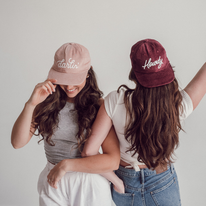 Darlin' Cursive Corduroy Cap