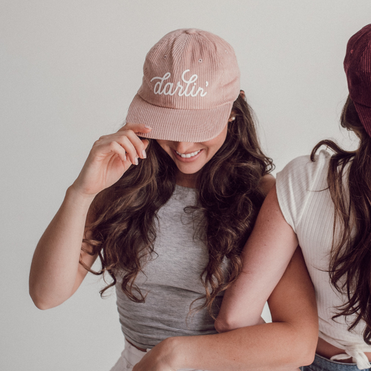 Darlin' Cursive Corduroy Cap