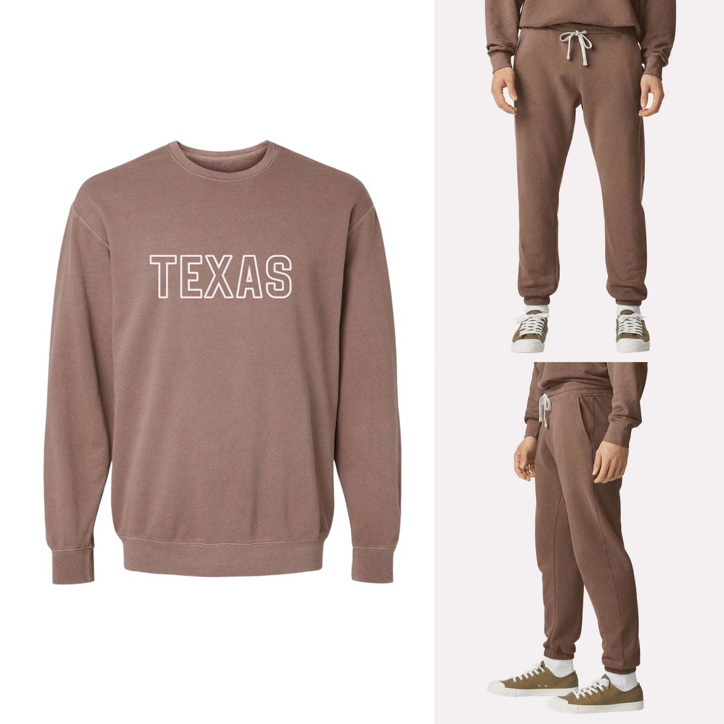 Texas Outline Washed Sweatshirt
