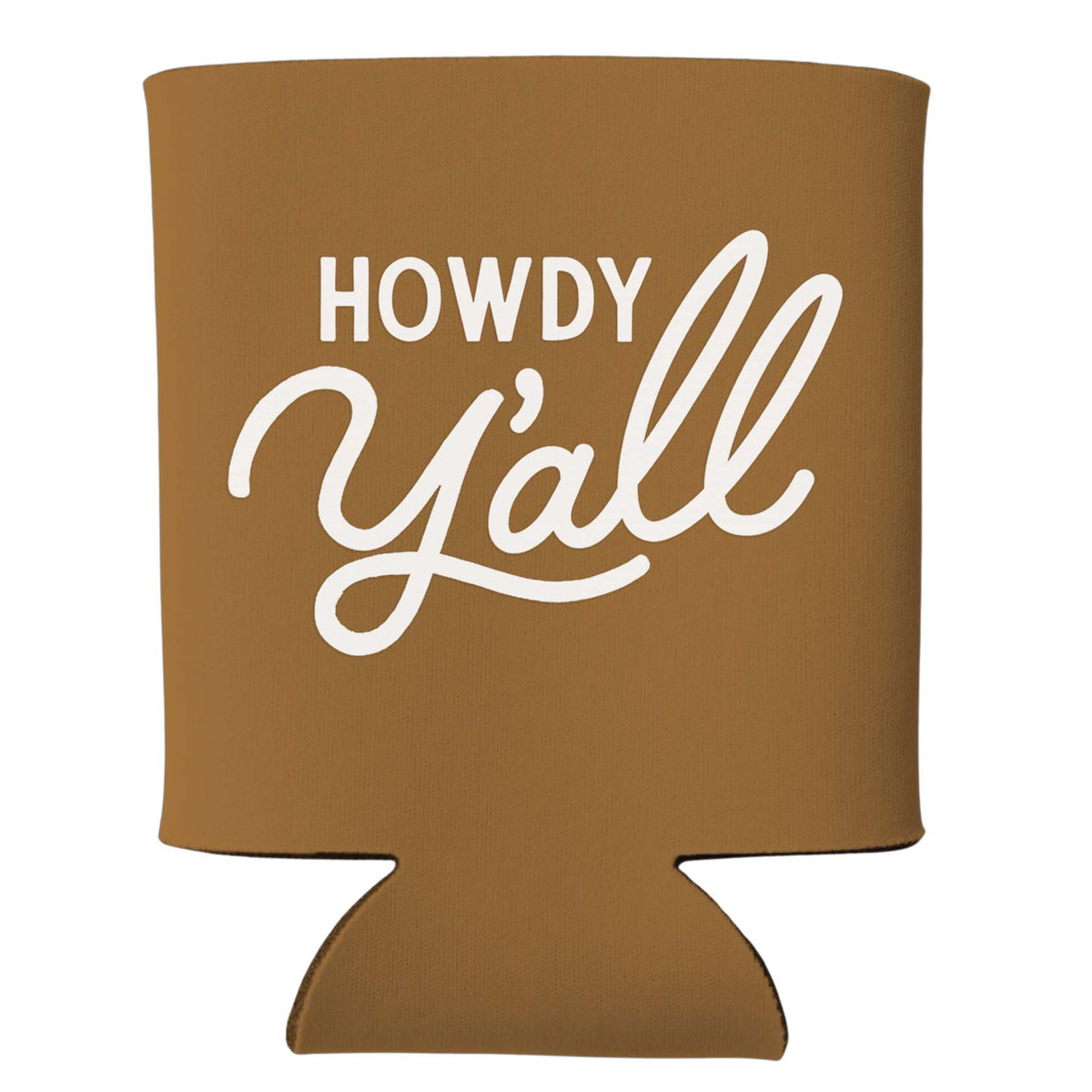 Howdy Y'all Cursive Koozie