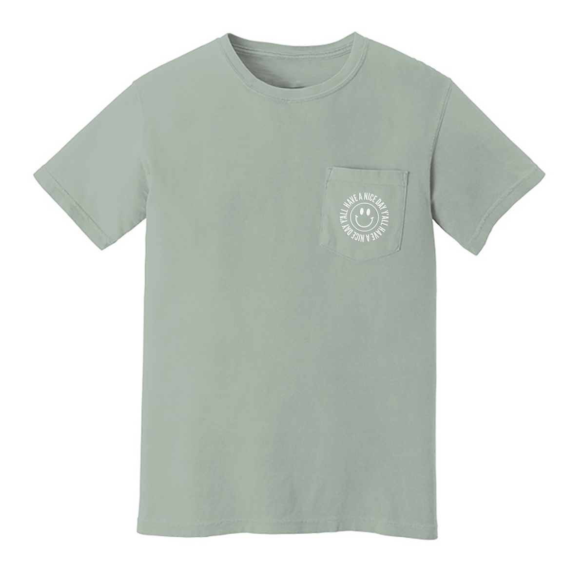 Smile Have a Nice Day Y'all Pocket Tee – Frankie Jean