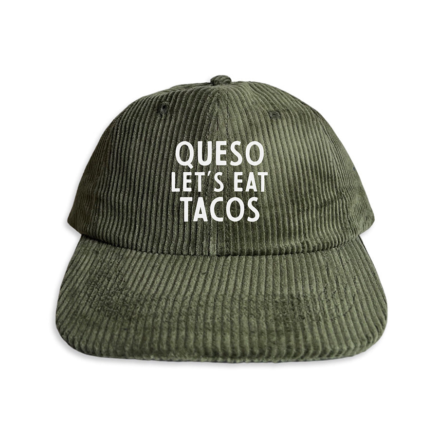 Queso Let's Eat Tacos Corduroy Cap