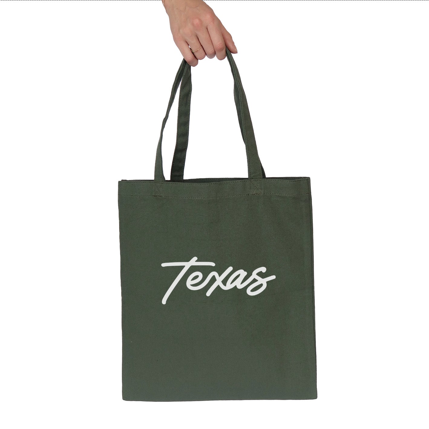 Texas Cursive Tote Bag