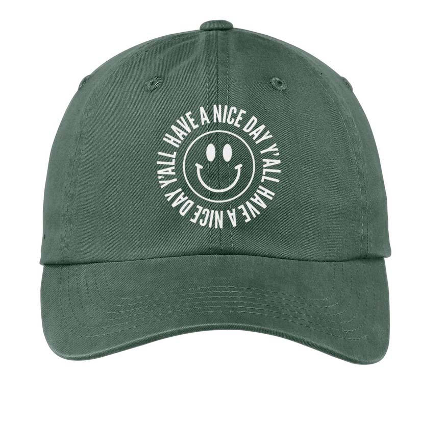 Smile Have a Nice Day Y'all Baseball Cap