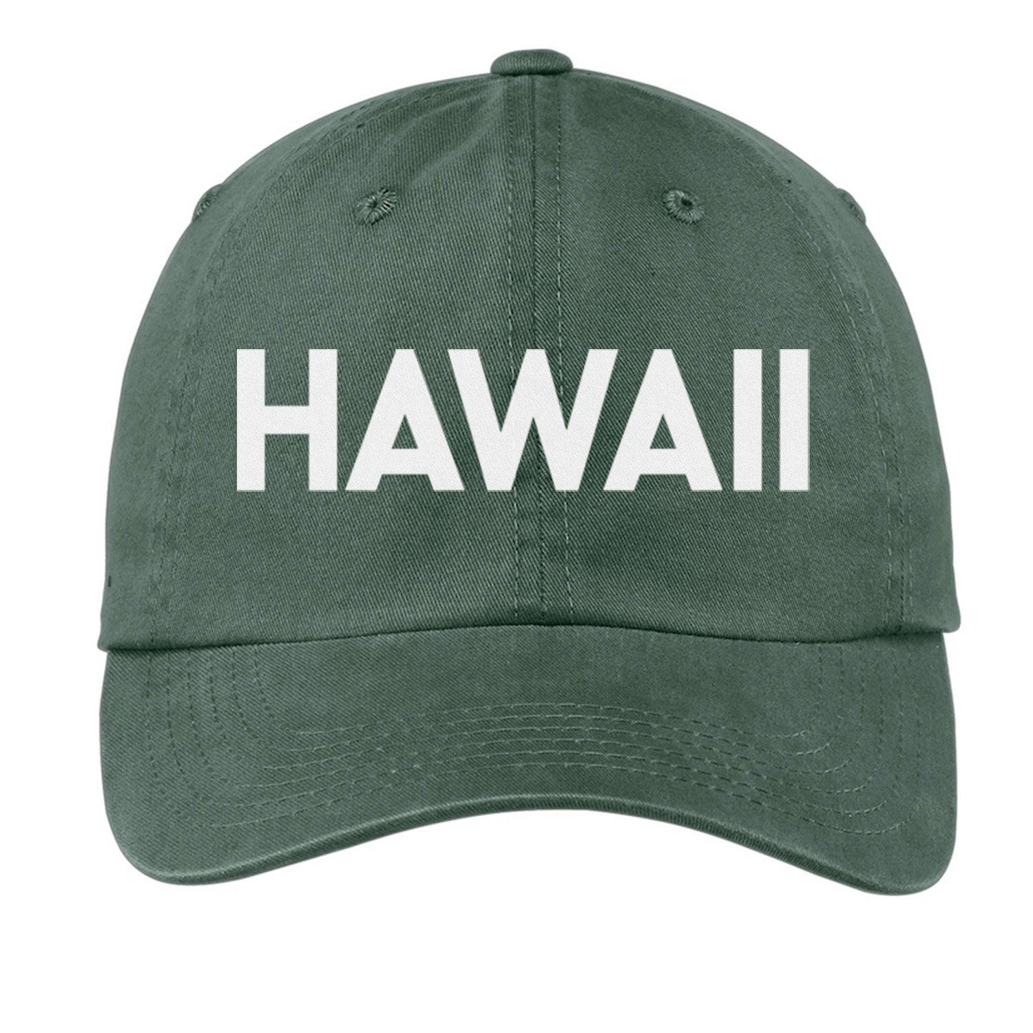 green_hawaii_bold_Baseball_Cap