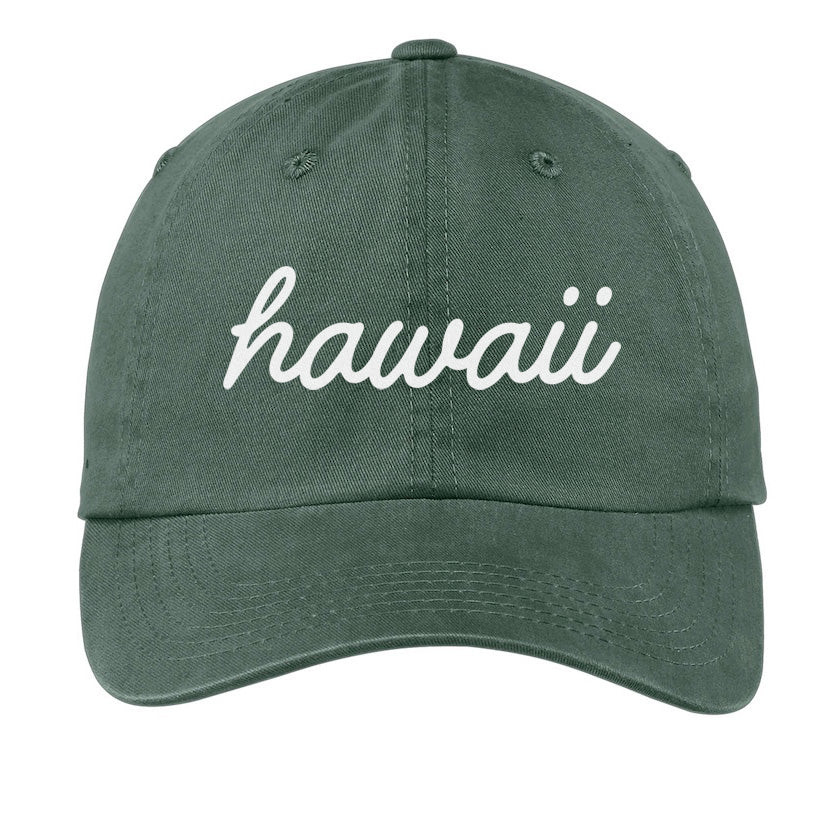 Hawaii Cursive Baseball Cap