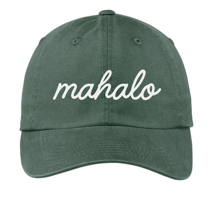 mahalo Cursive Baseball Cap