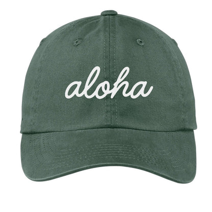 Aloha Cursive Baseball Cap